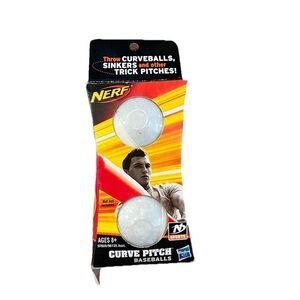 NERF Curve Pitch Baseball Ball Training Aids Curveballs Sinkers Hasbro New